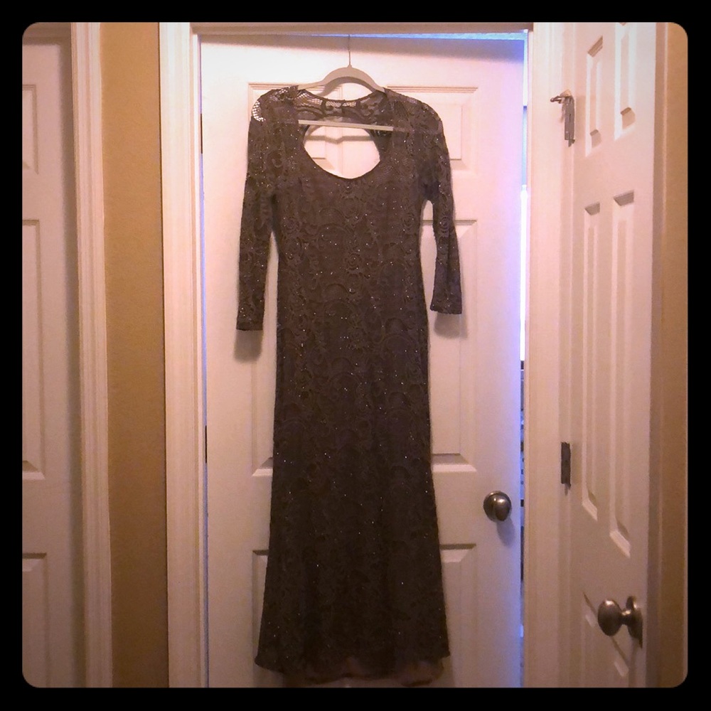 Olive brown long dress